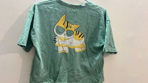 Green Crop Top