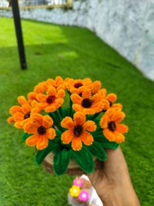 Handmade Orange Flower Arrangement