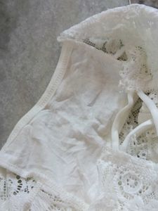 Lace Briefs with Bow Detail