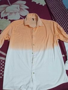 Men Regular Fit Ombre Spread Collar Casual Shirt