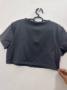 Brand New Grey H&amp;M Crop Top, L Size