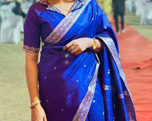 Elegant Royal Blue Saree