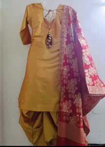 Elegant Yellow Patiala Suit Set
