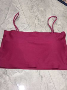 Pink Spaghetti Strap Top