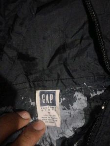 Black Hooded Anorak Jacket