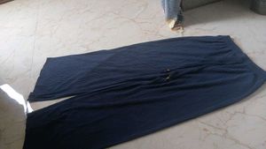 Blue Pleated Palazzo Pants