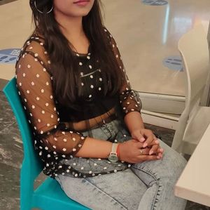 Sheer Polka Dot Bell Sleeve Top
