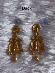 Beautiful Imitation Golden Dangle Earrings