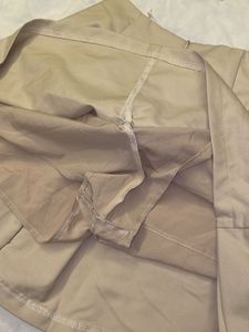 Pleated Tan Mini Skirt