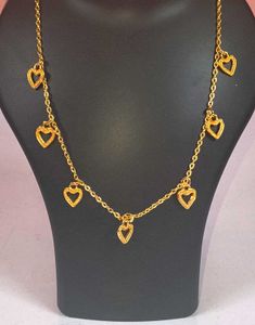 Gold Heart Charm Necklace trending attractive 1pic