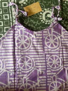 Purple Handcrafted Cotton Camisole Top