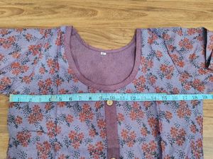 Printed Frock For Winter