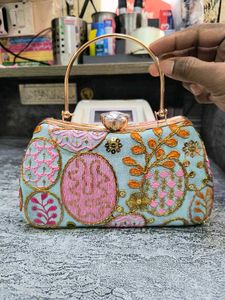 Embroidered Clutch Bag