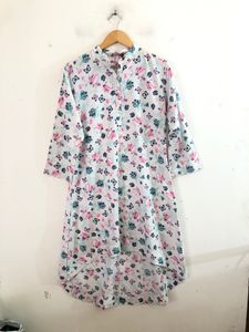 White Printed Kurta(Women’s)
