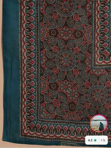 Kurta Set cotton Teal Paisley Print
