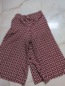 Chevron Print Palazzo Pants