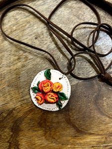 Handmade Floral Pendant Necklace