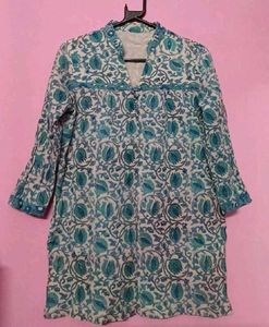 Blue Short Kurti