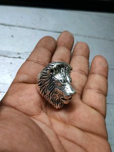 Rude Lion Head Ring Size 20