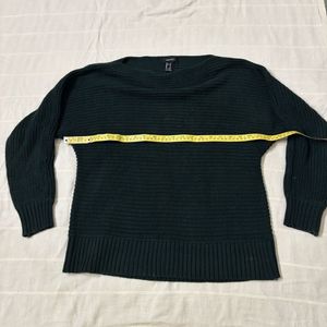 Forever 21 Bottle Green Pullover/ Sweater