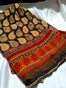 black soft Saree