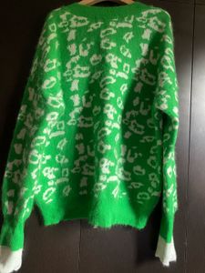 Vibrant Green Oversized Knit Sweater