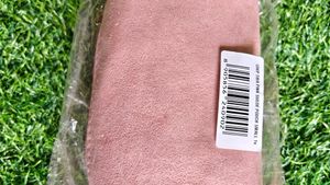 Tira Pink Suede Pouch