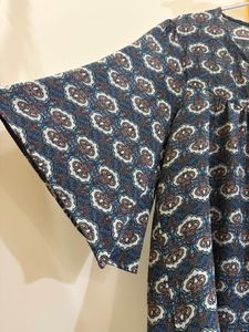 Blue Paisley print Top