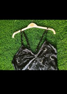 PREMIUM❤️‍🔥 SATIN⭐ STARRY JUMPSUIT/Goth