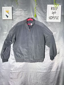 Men's Gray Bomber Jacket