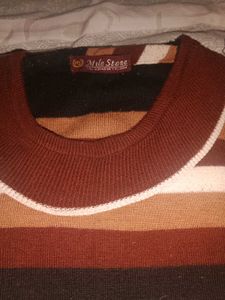 Striped Long Sleeve Mini Dress sweter kneeted