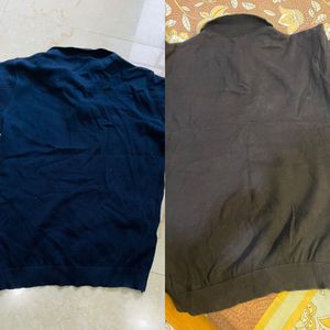 combo of 2 Snitch brand Men's Knit Polo Shirts nav
