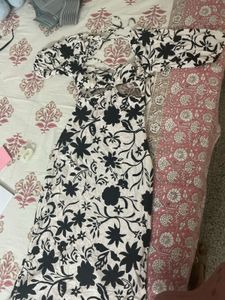 ZARA BACKLESS Floral Cut-Out Midi Dress