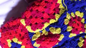Wool Granny Square Balaclava