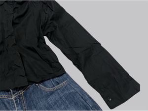 Black Button-Up Blouse
