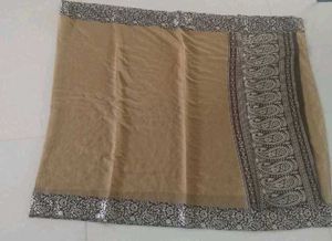 Light Brown Saree | Elegant Office wear