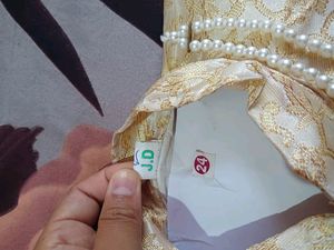 Kids Sherwani With Pearl Mala