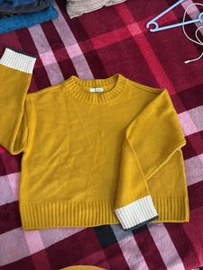 Mustard Yellow Knit Sweater