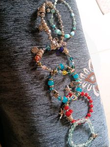 Bohemian Beaded Charm 6  Bracelets Set