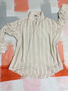 Striped Button-Up Shirt