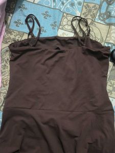 Brown Spaghetti Strap Top