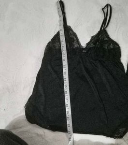 Very Beautiful N Sexy Satin Camisole With Penty