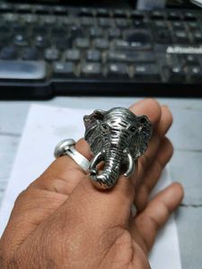 Elephant Head Model Fancy Ring