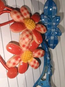 Cute Flower Hair Clips & Scrunchie Set