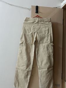 Beige Cargo Pants
