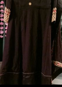 Women Ethnic Gown With Dupatta Or Pant