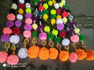 Pompom Bead Hangings