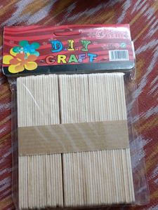 Diy Craft Icecream Sticks Pack Of 50(New)