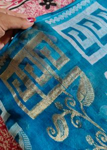 Dhakai Jamdani Saree 💙
