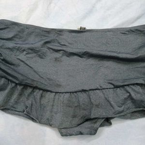 Grey Ruched 🤎Mini Skirt